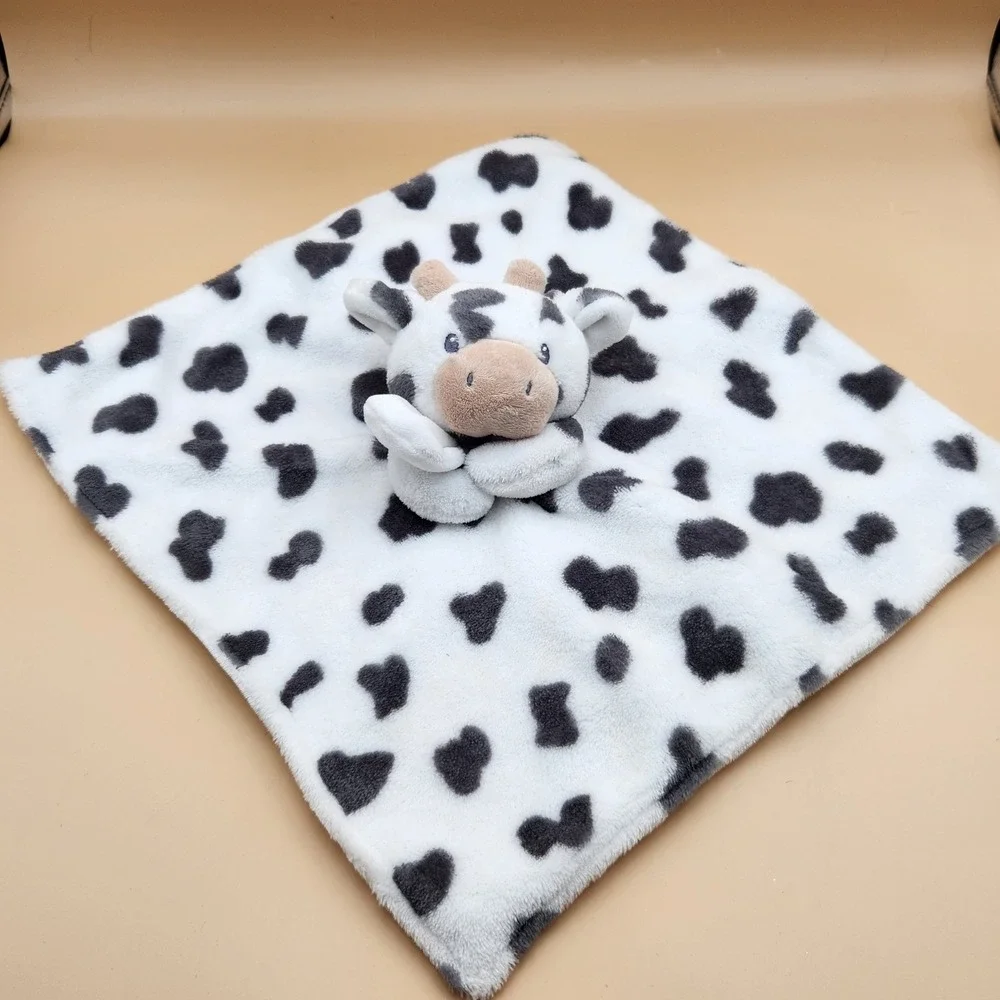 Carters Baby Infant Spotted Cow Calf Security Blanket Cuddle Lovey Plush 2023